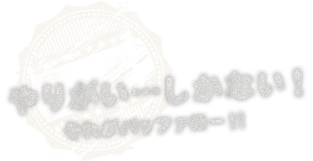 やりがい…しかない！